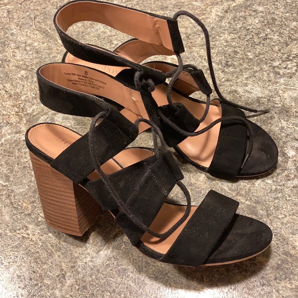 Lace-up heels